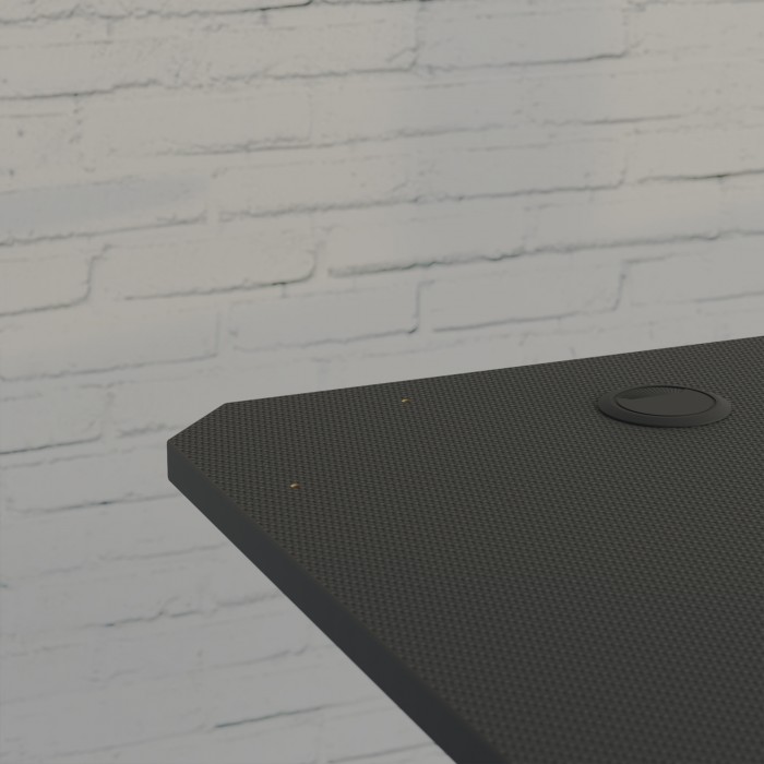 Scrivania gaming con pannello regolabile