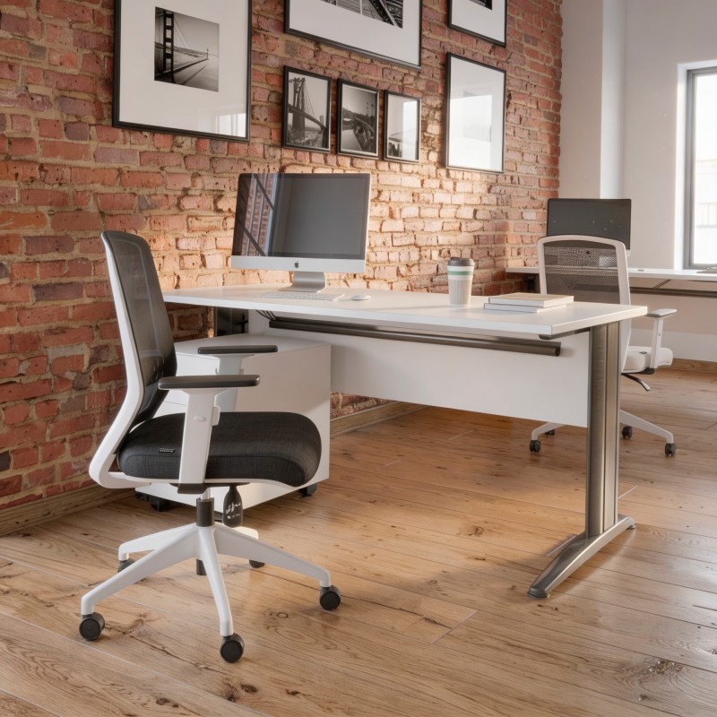 Sedia da ufficio ergonomica Gala bianca