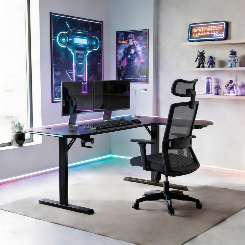 Ufficio moderno con scrivania Nexa L