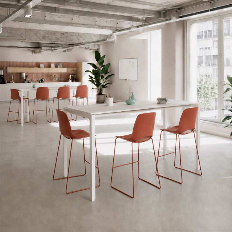 Tavolo da pranzo alto Modus bianco