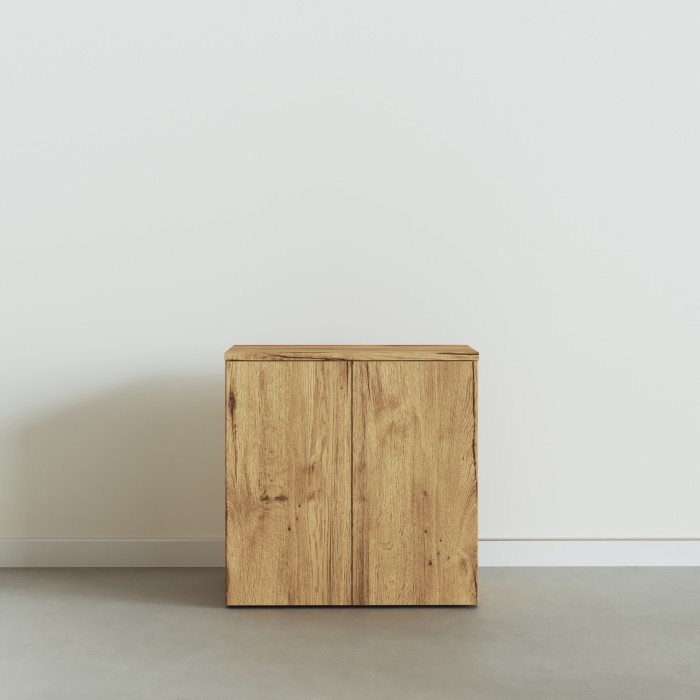 Armadio da ufficio Chronos Chiuso Push castagno 80x81 cm