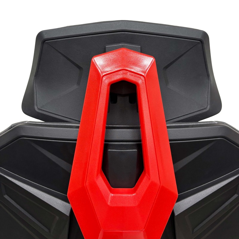 Sedia gamer rossa e nera Nova Plus dettaglio schienale