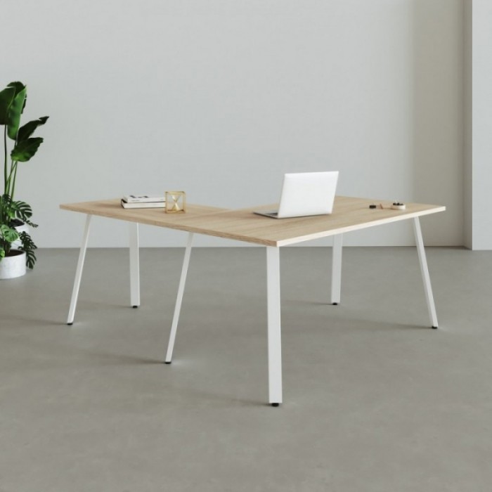 Tavolo angolare Genius Bianco - Bikkom