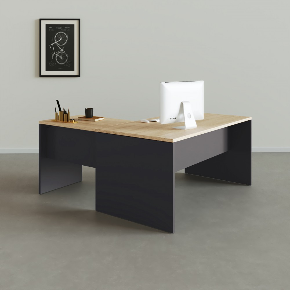 Tavolo da ufficio angolare Tarnos - Bikkom