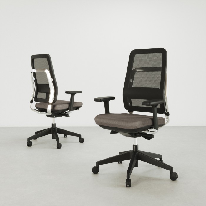 Sedia ergonomica Daniela Nera - Bikkom