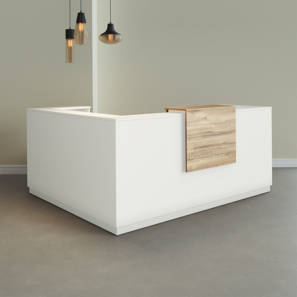 Bancone Angolare Duomo | Design Elegante per Uffici - Bikkom