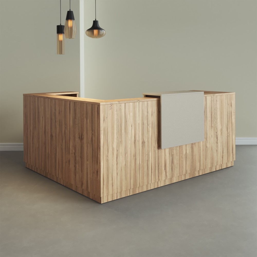 Bancone Angolare Duomo | Design Elegante per Uffici - Bikkom