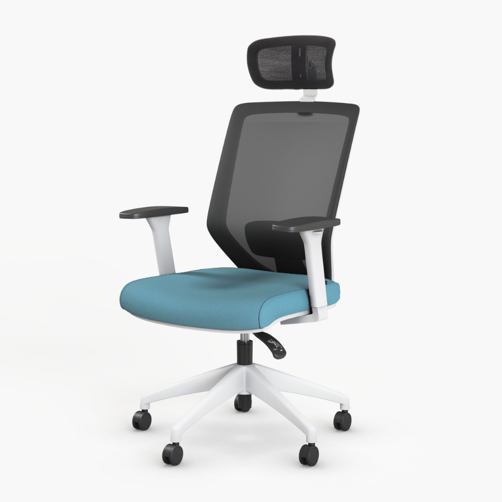 Sedia direzionale Vita White Plus - Bikkom