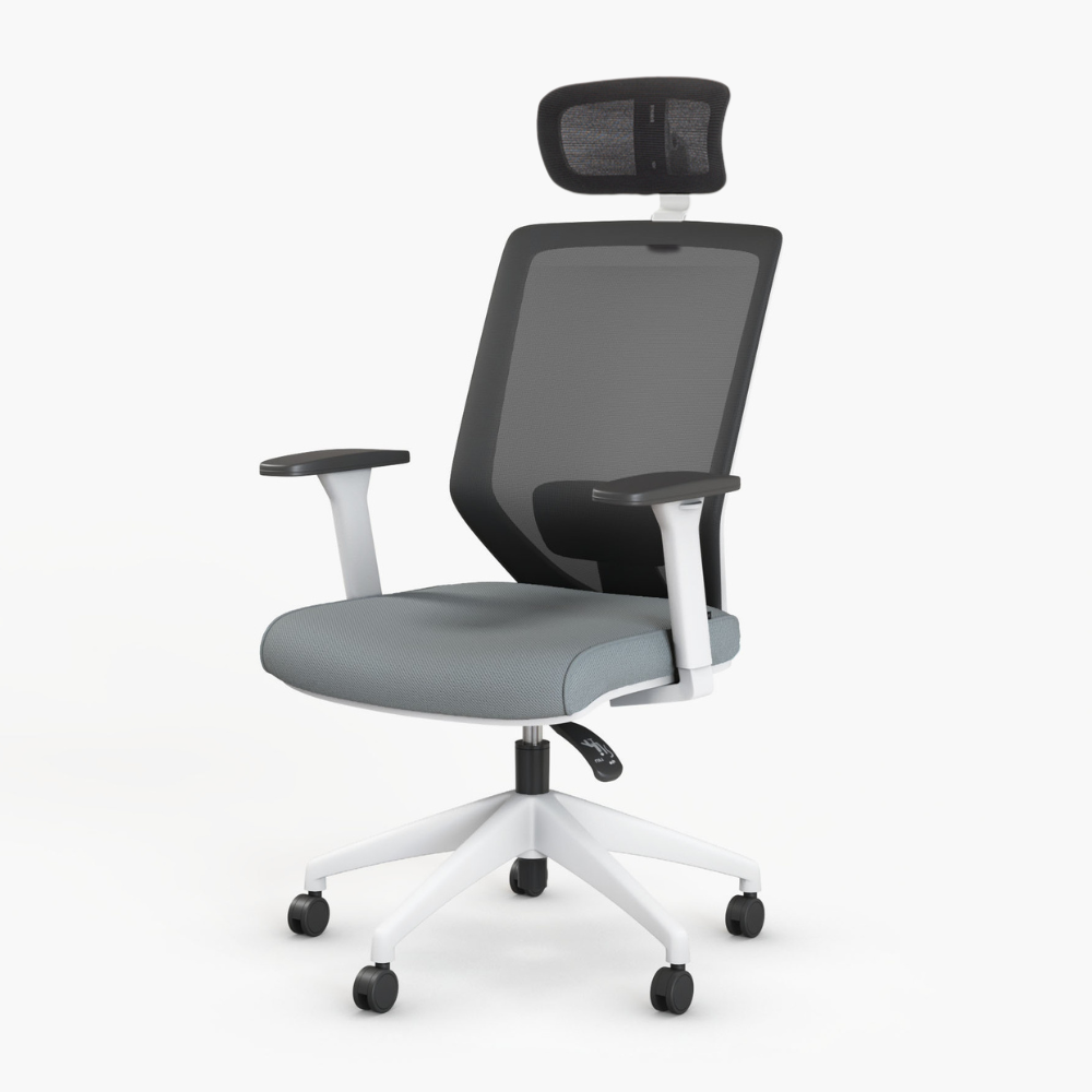 Sedia direzionale Vita White Plus - Bikkom