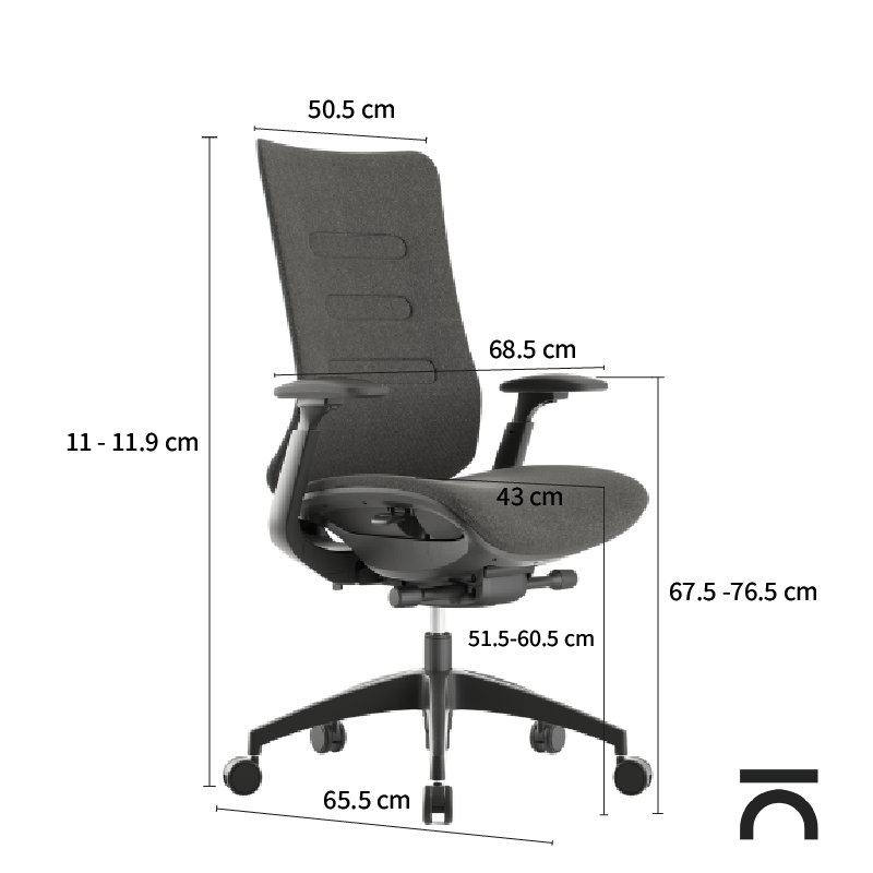 Dimensioni sedia direzionale Diana