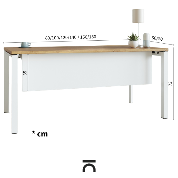 Dimensioni scrivania Estela