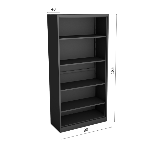 Scaffale aperto Hera nero