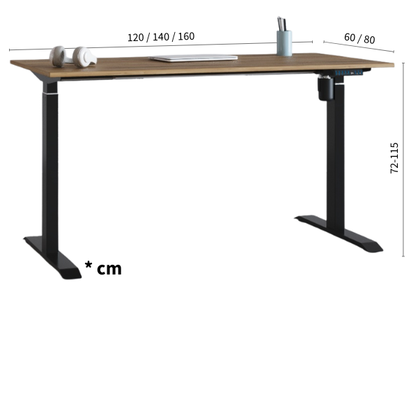 Scrivania Regolabile in Altezza Elevia