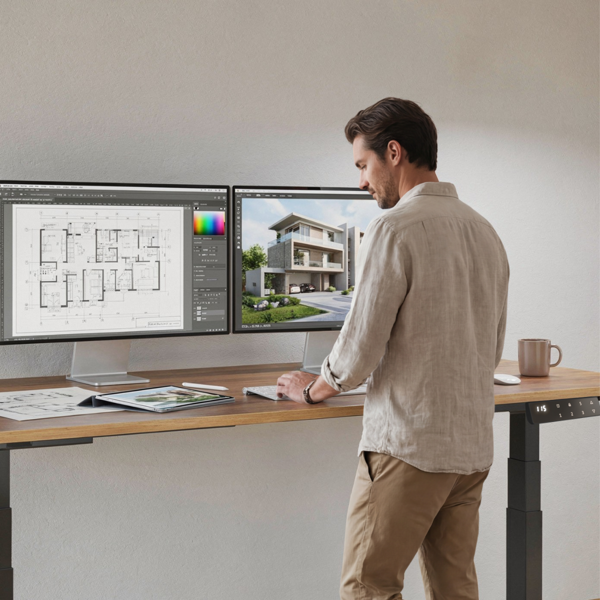 Scrivania regolabile in altezza Zenit