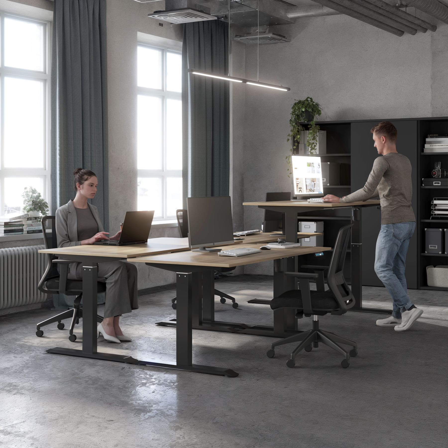 Scrivania Regolabile in Altezza Elevia